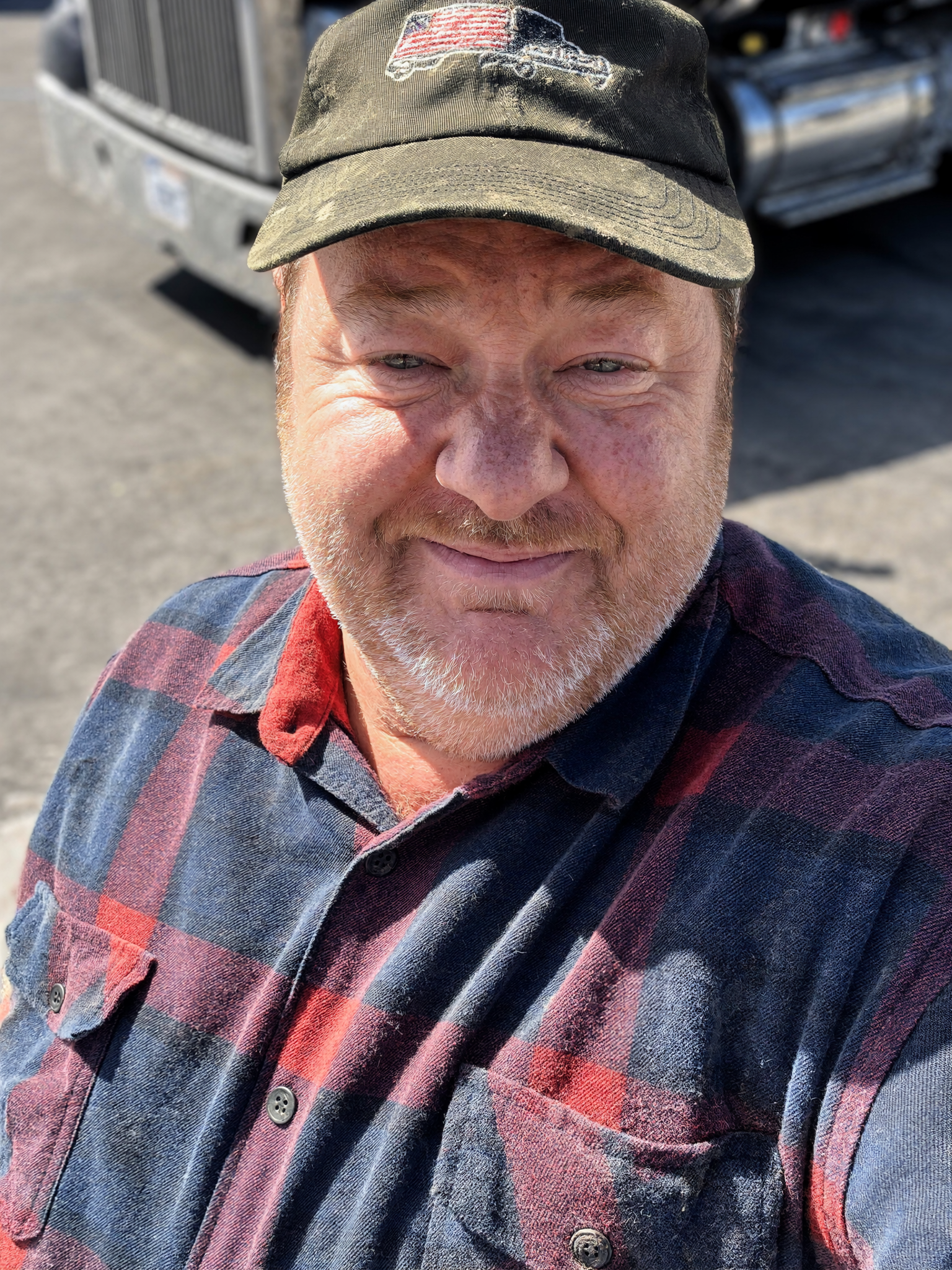 Mike, the truck driver whose story is told on this page